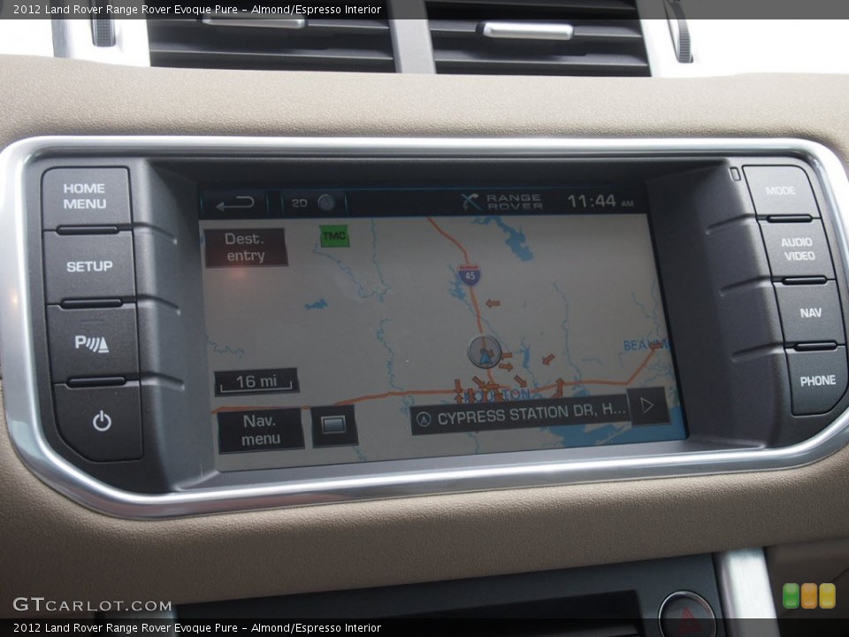 Almond/Espresso Interior Navigation for the 2012 Land Rover Range Rover Evoque Pure #65768581