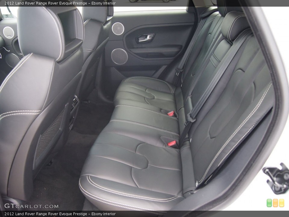 Ebony Interior Rear Seat for the 2012 Land Rover Range Rover Evoque Prestige #65768701