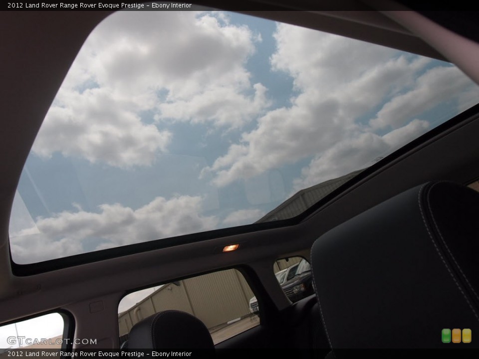 Ebony Interior Sunroof for the 2012 Land Rover Range Rover Evoque Prestige #65768725