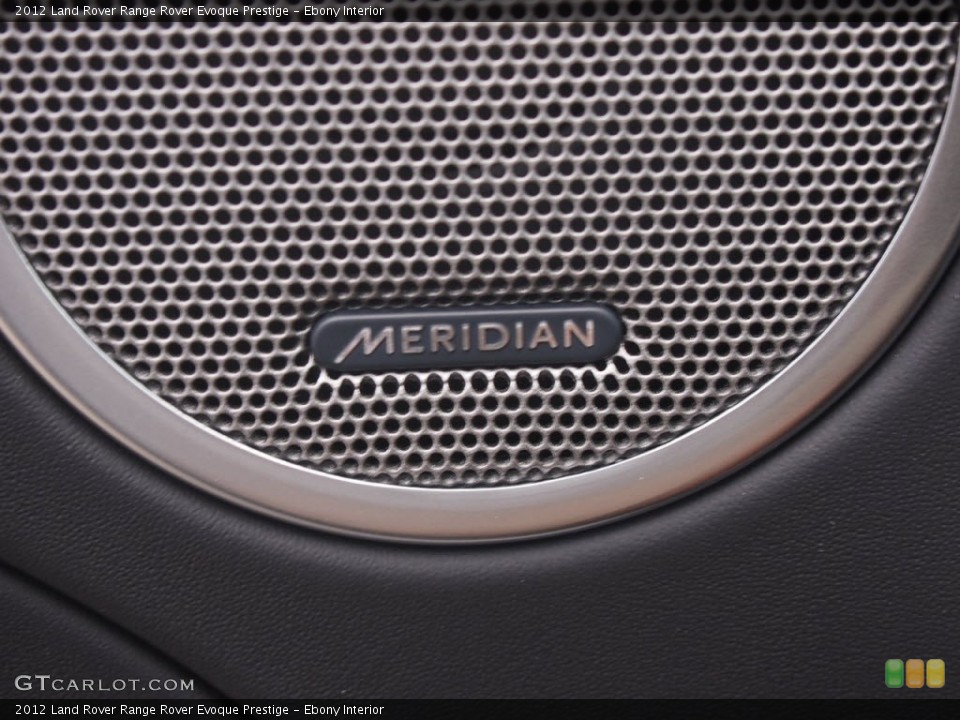Ebony Interior Audio System for the 2012 Land Rover Range Rover Evoque Prestige #65768734