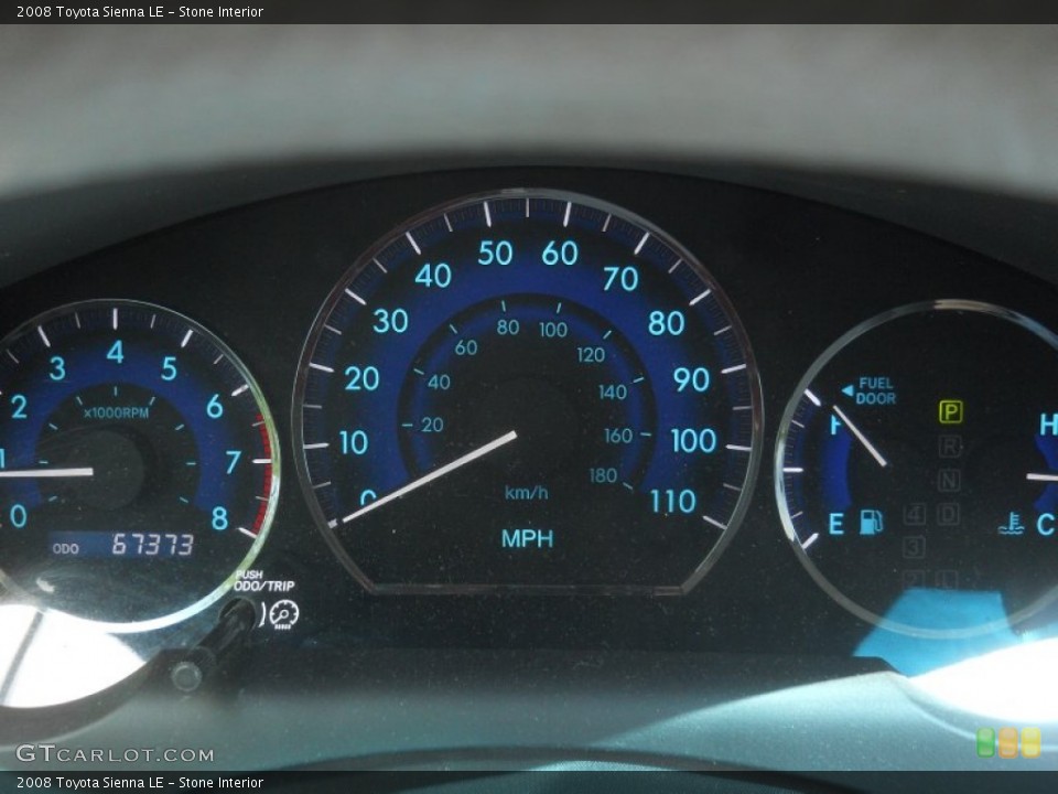 Stone Interior Gauges for the 2008 Toyota Sienna LE #65770372