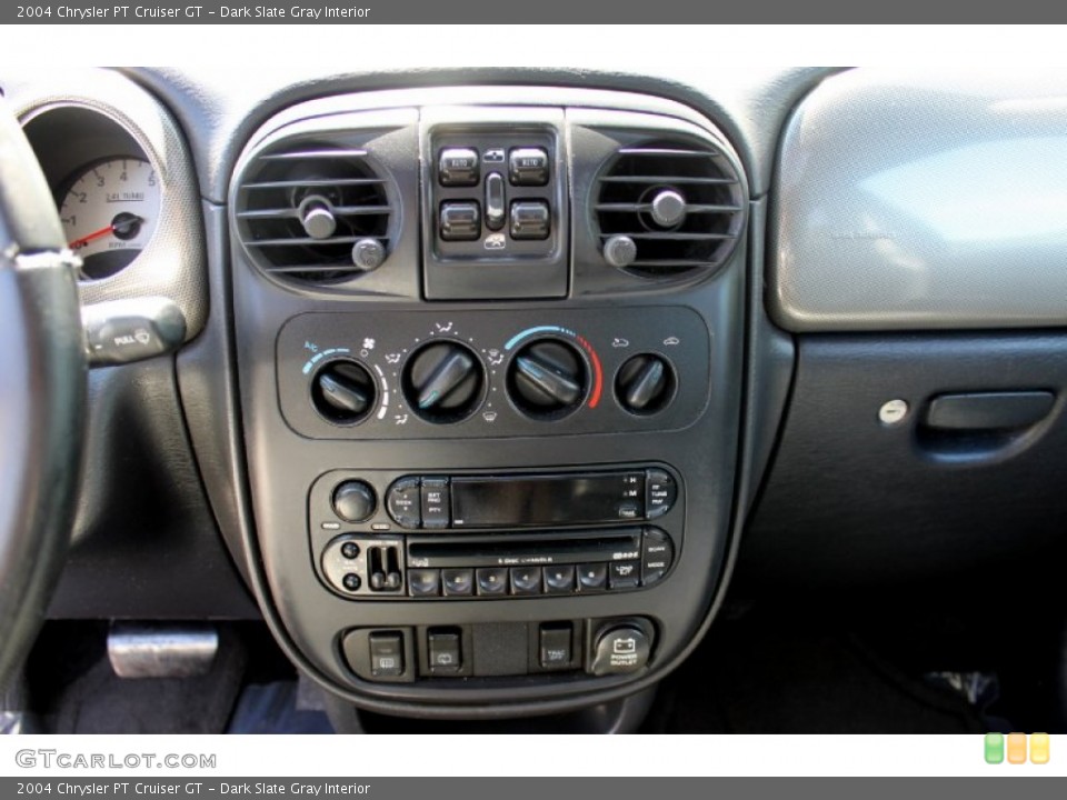 Dark Slate Gray Interior Controls for the 2004 Chrysler PT Cruiser GT #65771128