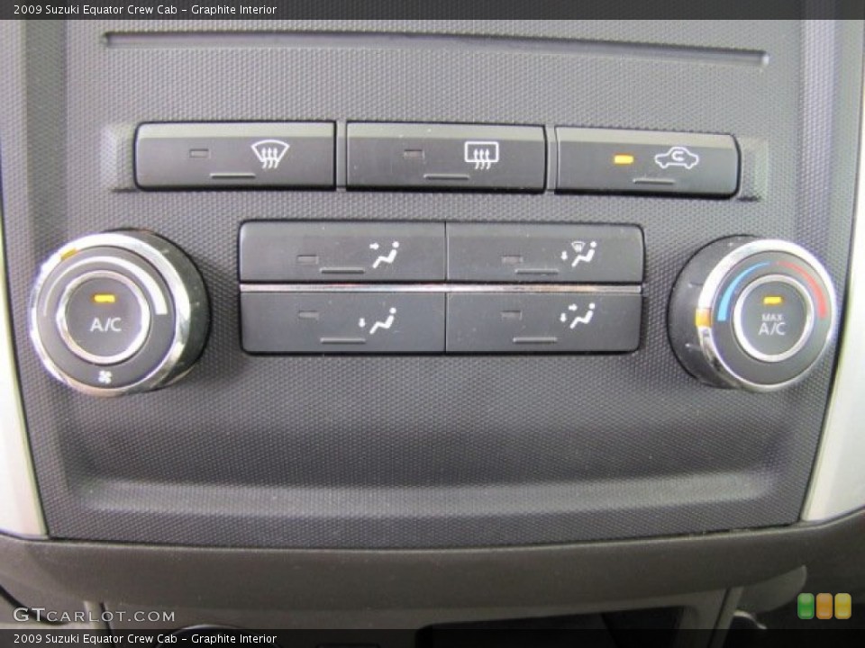 Graphite Interior Controls for the 2009 Suzuki Equator Crew Cab #65771872