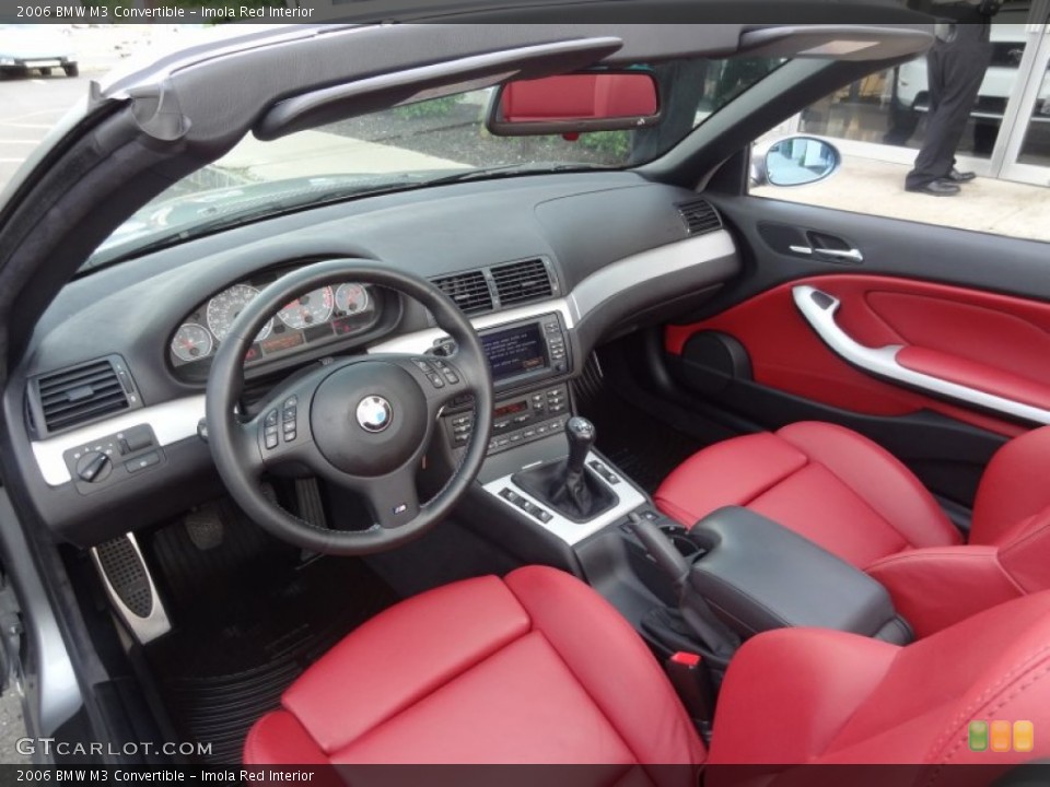 Imola Red 2006 BMW M3 Interiors