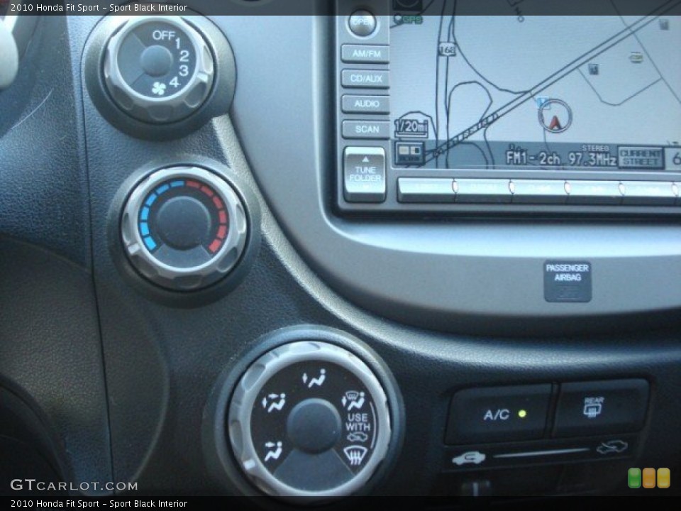 Sport Black Interior Controls for the 2010 Honda Fit Sport #65773450