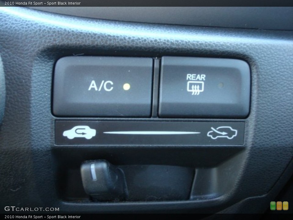 Sport Black Interior Controls for the 2010 Honda Fit Sport #65773453
