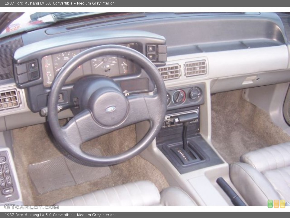 Medium Grey 1987 Ford Mustang Interiors