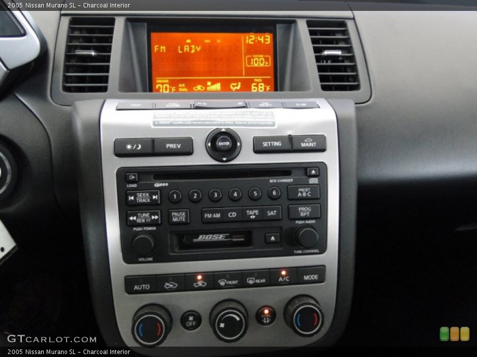 Charcoal Interior Controls For The 2005 Nissan Murano Sl