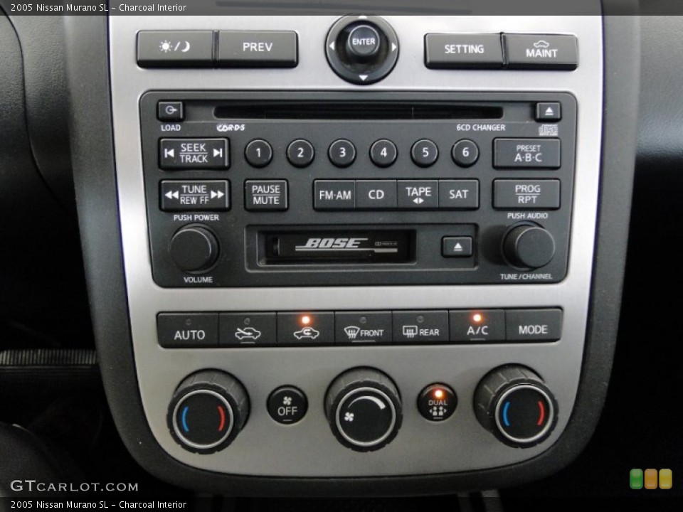 Charcoal Interior Controls for the 2005 Nissan Murano SL #65774546