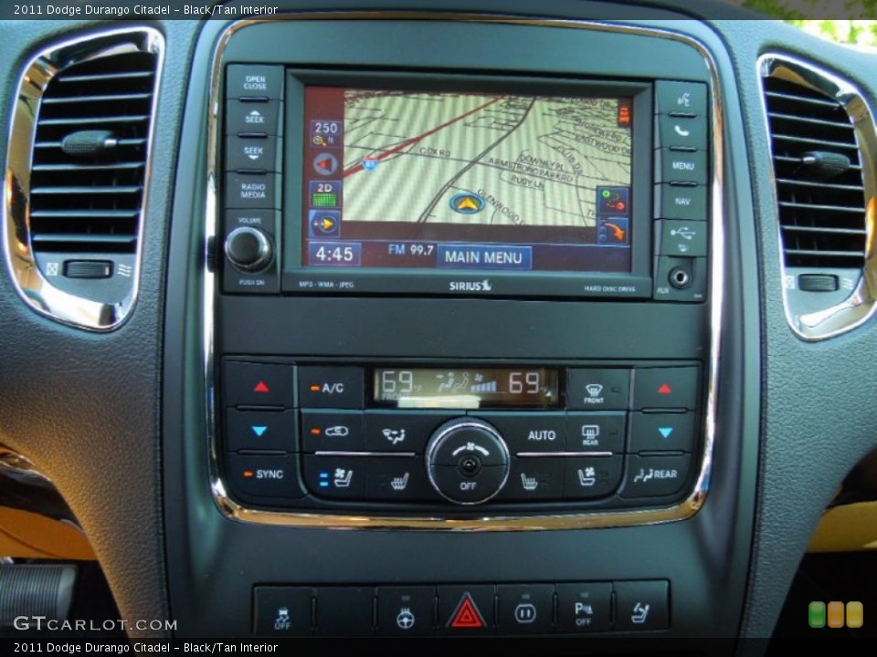 Black/Tan Interior Navigation for the 2011 Dodge Durango Citadel #65775335