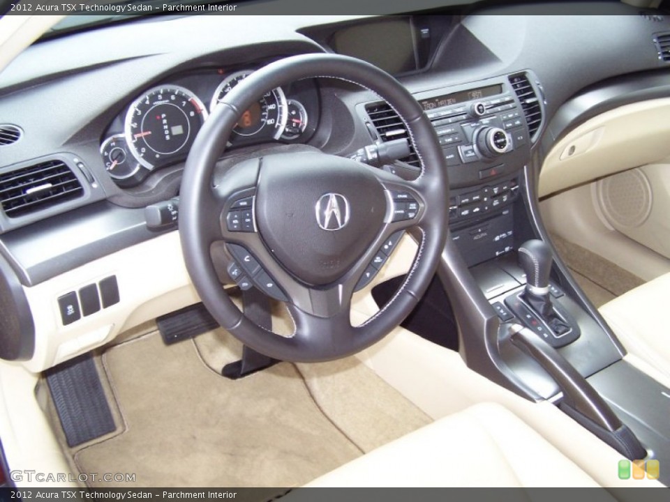 Parchment Interior Dashboard for the 2012 Acura TSX Technology Sedan #65775767
