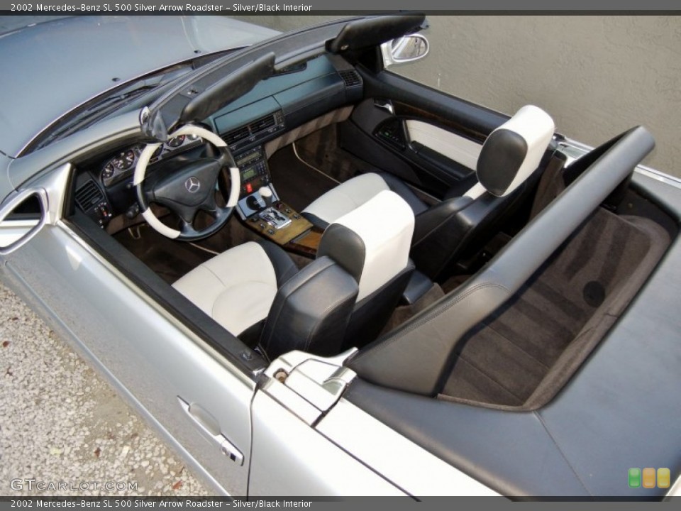 Silver/Black Interior Photo for the 2002 Mercedes-Benz SL 500 Silver Arrow Roadster #65775970
