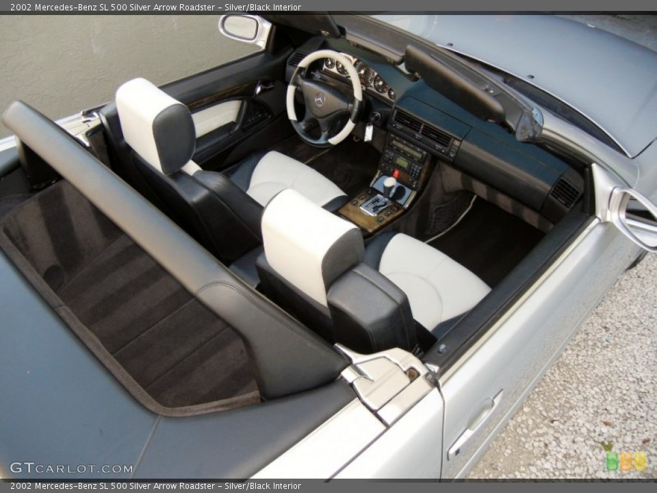 Silver/Black Interior Photo for the 2002 Mercedes-Benz SL 500 Silver Arrow Roadster #65775998