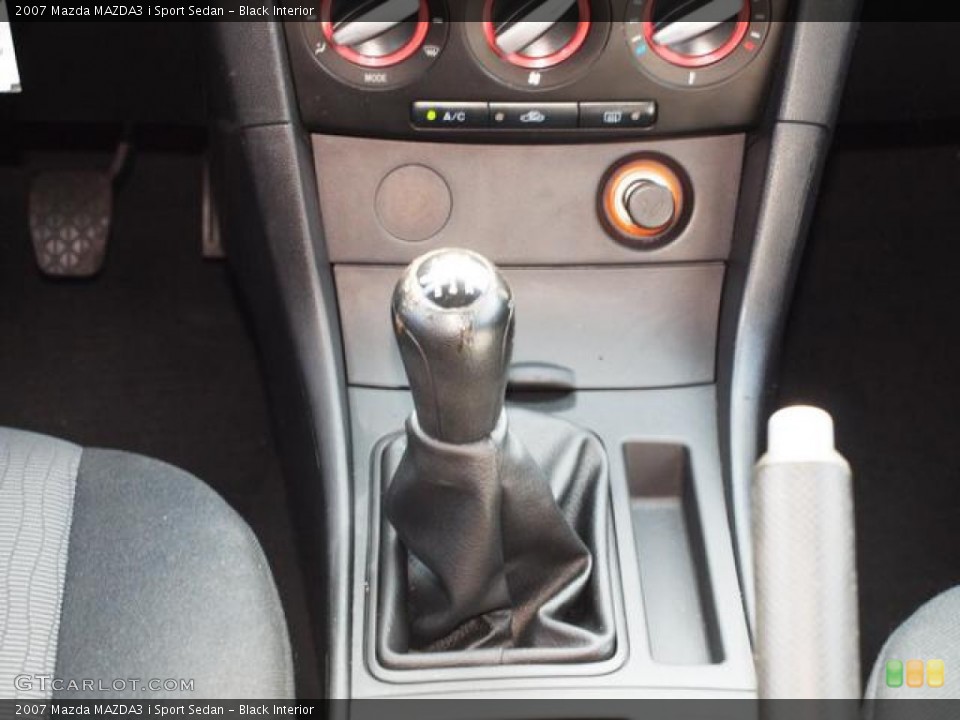 Black Interior Transmission for the 2007 Mazda MAZDA3 i Sport Sedan #65776991