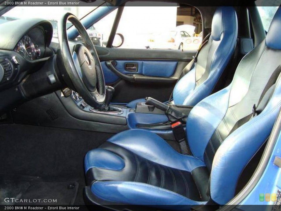 Estoril Blue Interior Front Seat for the 2000 BMW M Roadster #6578141