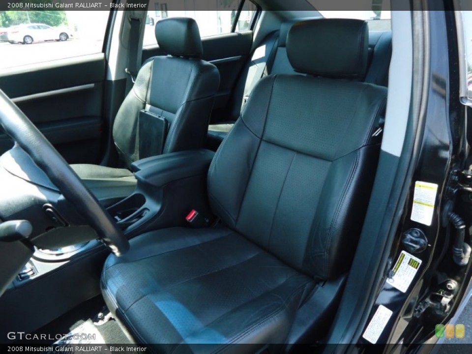 Black Interior Front Seat for the 2008 Mitsubishi Galant RALLIART #65781497