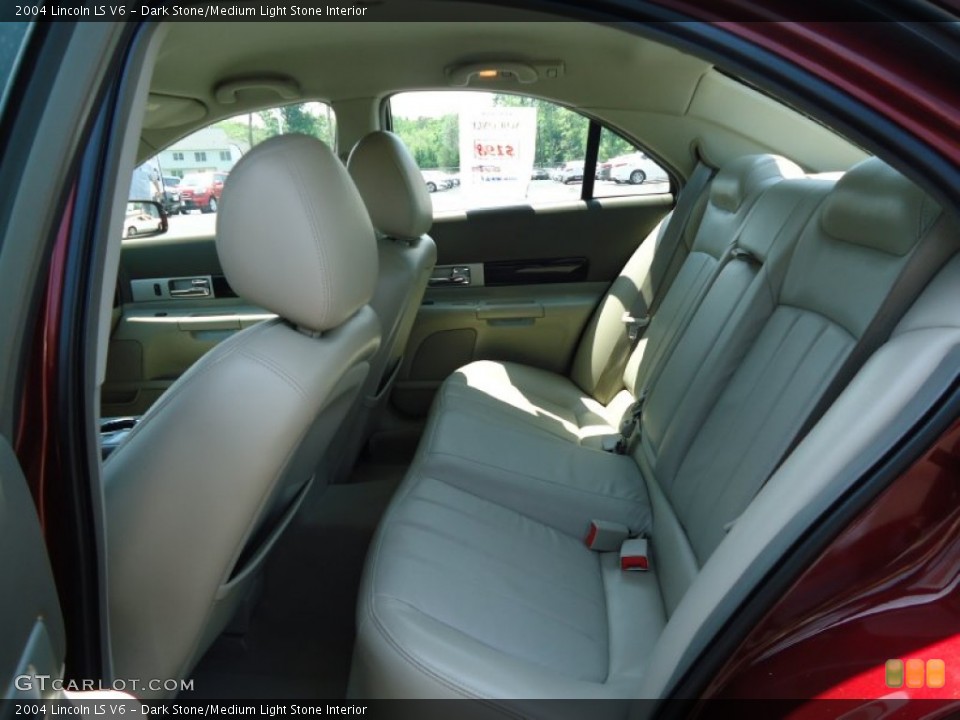Dark Stone/Medium Light Stone Interior Rear Seat for the 2004 Lincoln LS V6 #65781782
