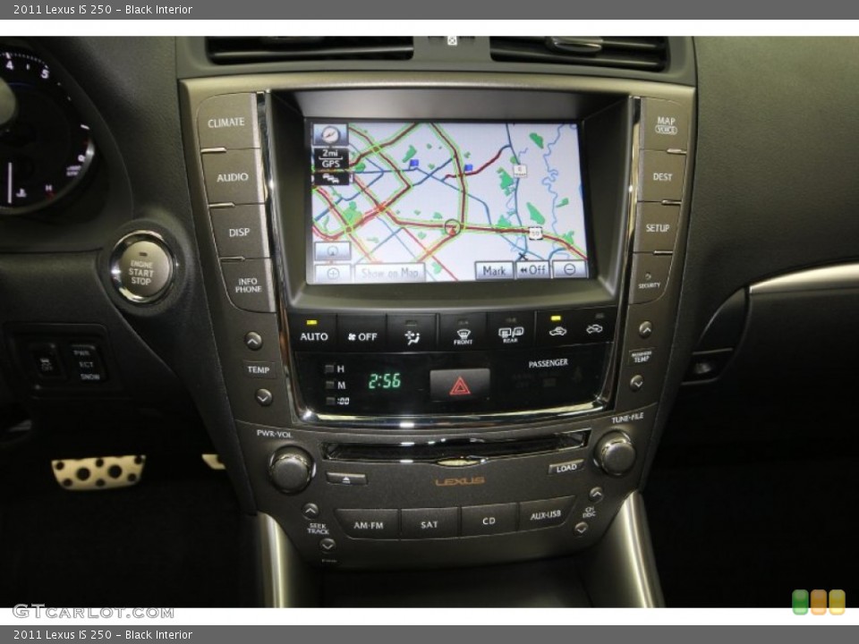 Black Interior Navigation for the 2011 Lexus IS 250 #65782121