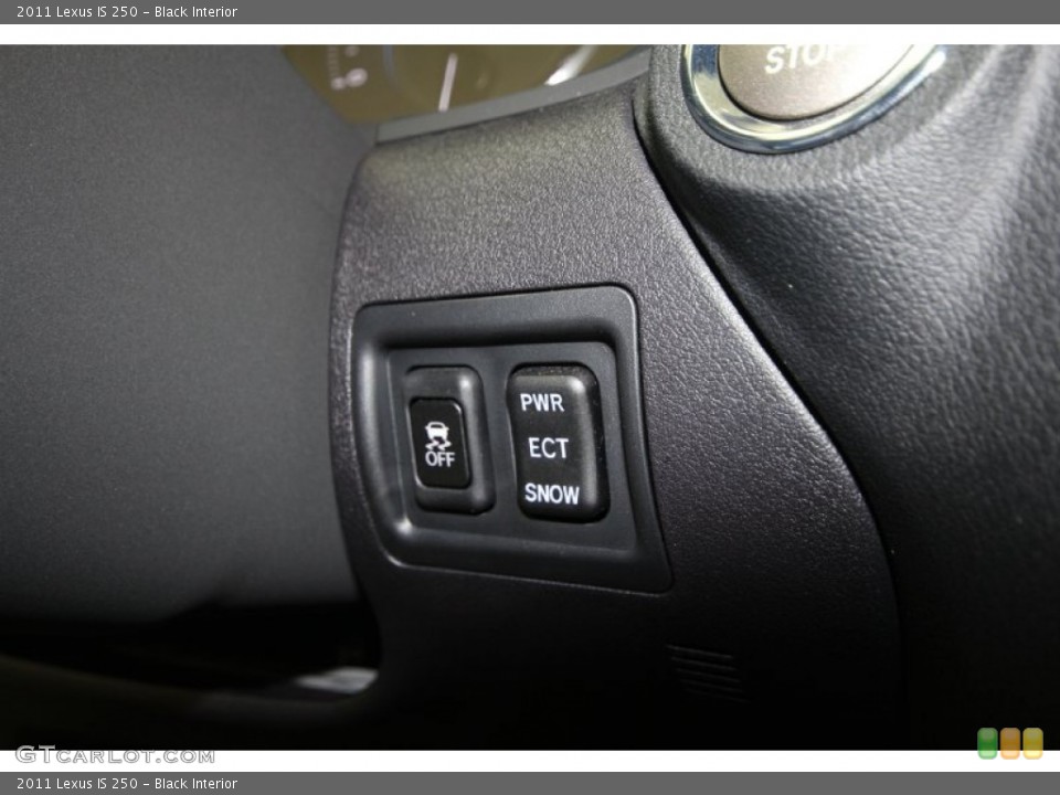 Black Interior Controls for the 2011 Lexus IS 250 #65782175