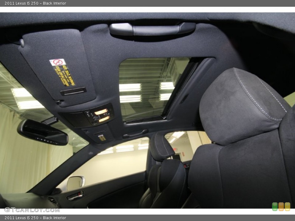 Black Interior Sunroof for the 2011 Lexus IS 250 #65782193