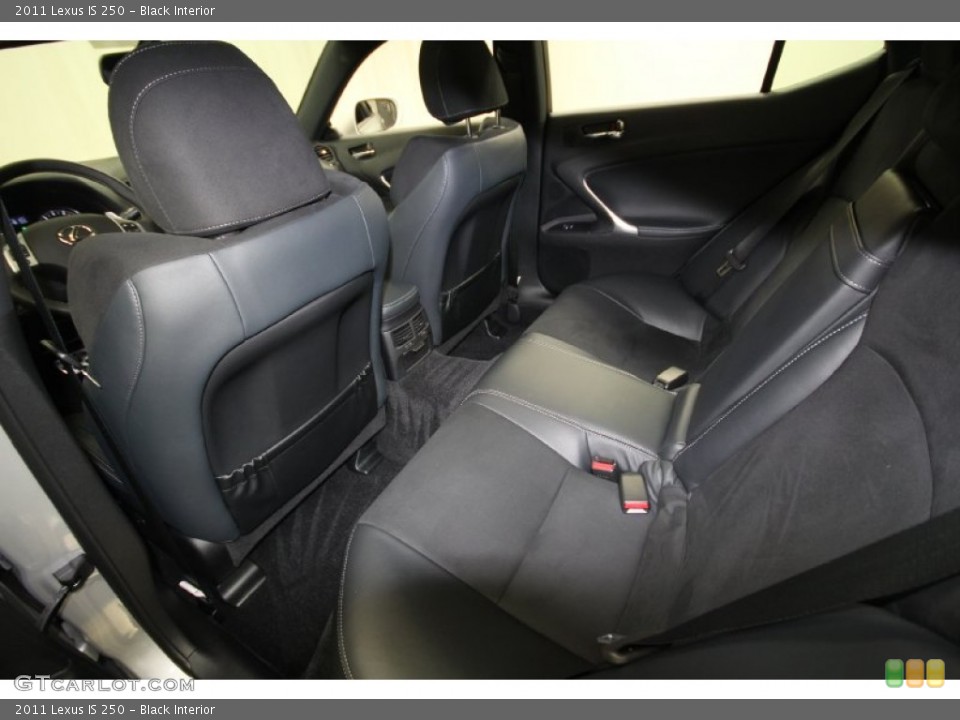 Black Interior Rear Seat for the 2011 Lexus IS 250 #65782199