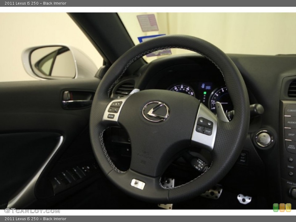 Black Interior Steering Wheel for the 2011 Lexus IS 250 #65782226
