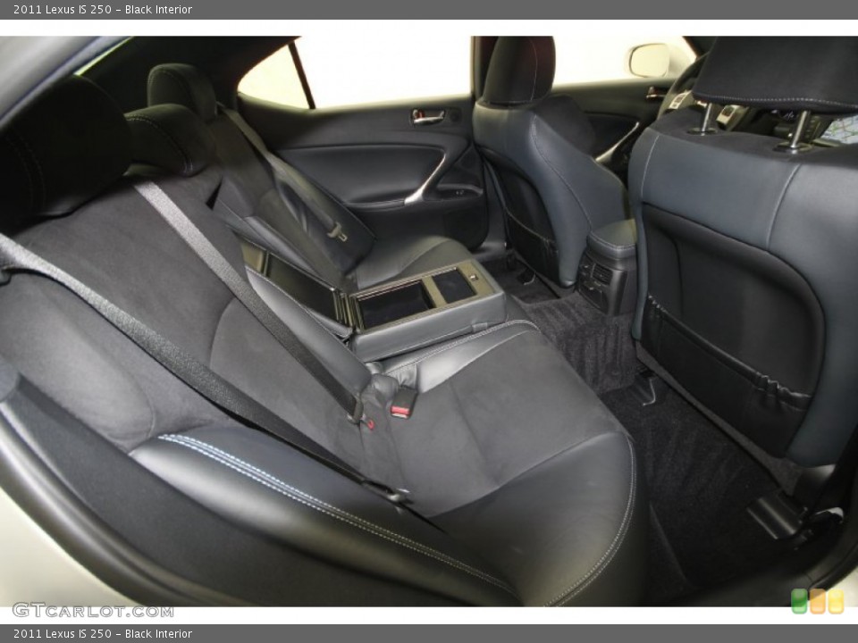 Black Interior Rear Seat for the 2011 Lexus IS 250 #65782262