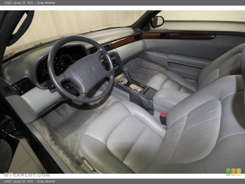 Gray Interior Prime Interior for the 1992 Lexus SC 400 #65783585