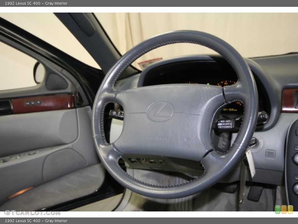 Gray Interior Steering Wheel for the 1992 Lexus SC 400 #65783699