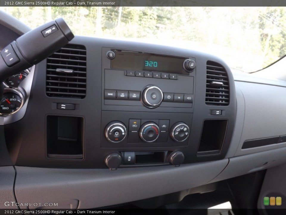 Dark Titanium Interior Controls for the 2012 GMC Sierra 2500HD Regular Cab #65785589