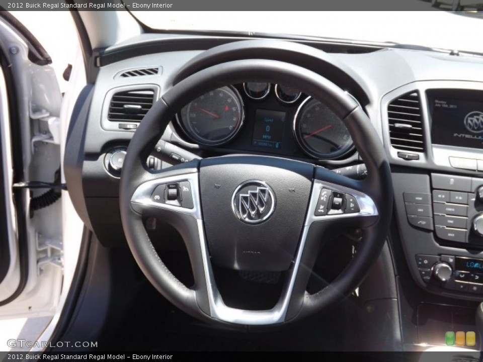 Ebony Interior Steering Wheel for the 2012 Buick Regal  #65788217