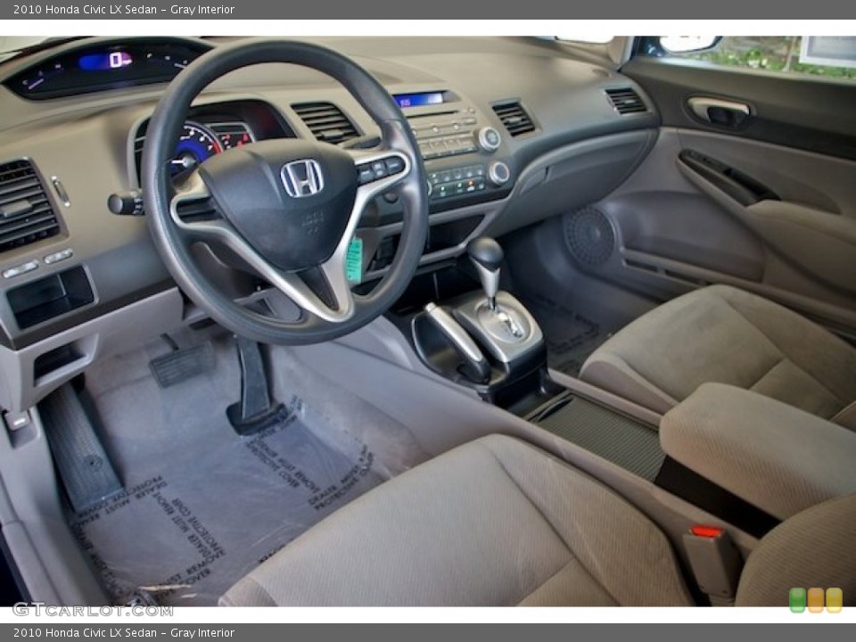 Gray Interior Prime Interior for the 2010 Honda Civic LX Sedan #65788862