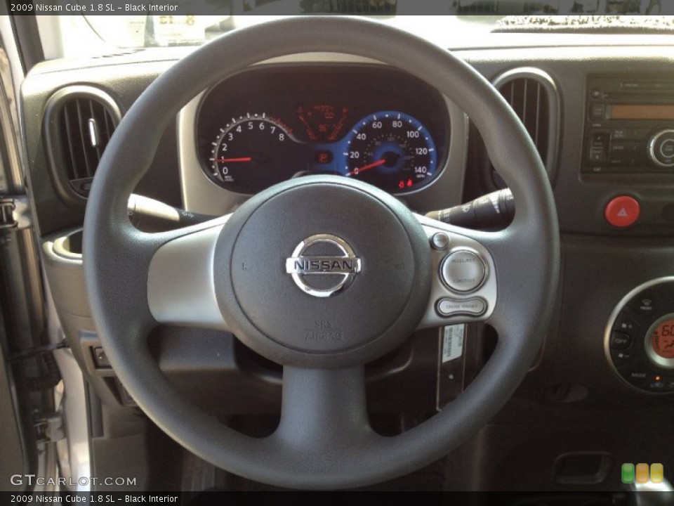 Black Interior Steering Wheel for the 2009 Nissan Cube 1.8 SL #65788976