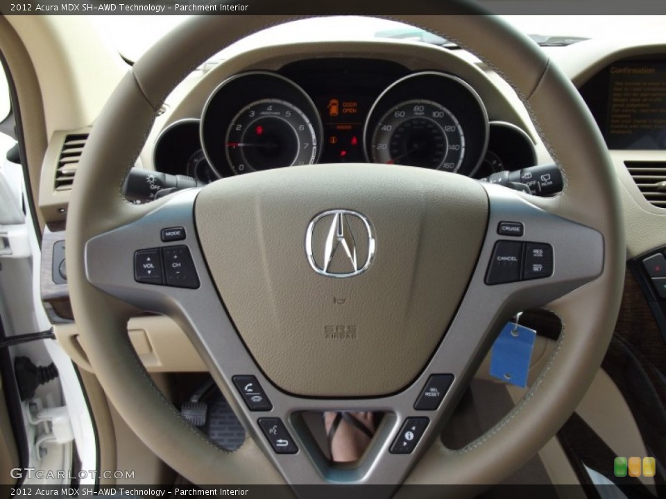 Parchment Interior Steering Wheel for the 2012 Acura MDX SH-AWD Technology #65789744