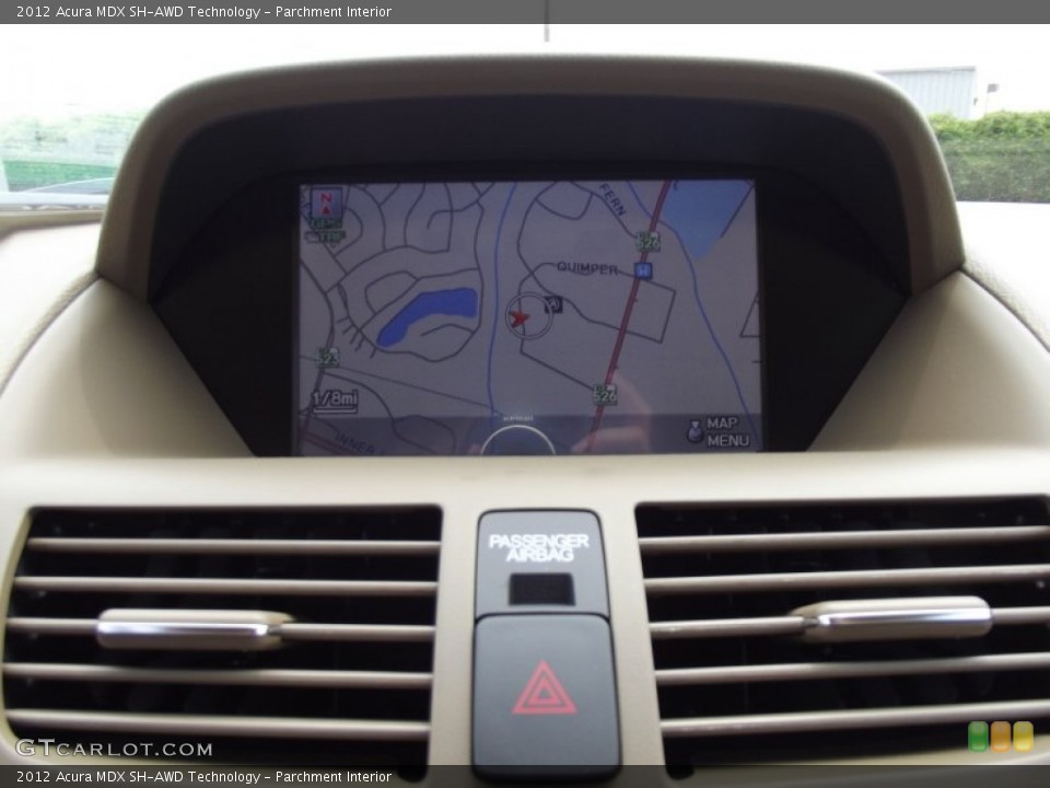 Parchment Interior Navigation for the 2012 Acura MDX SH-AWD Technology #65789756