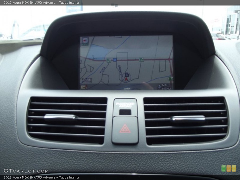 Taupe Interior Navigation for the 2012 Acura MDX SH-AWD Advance #65789993