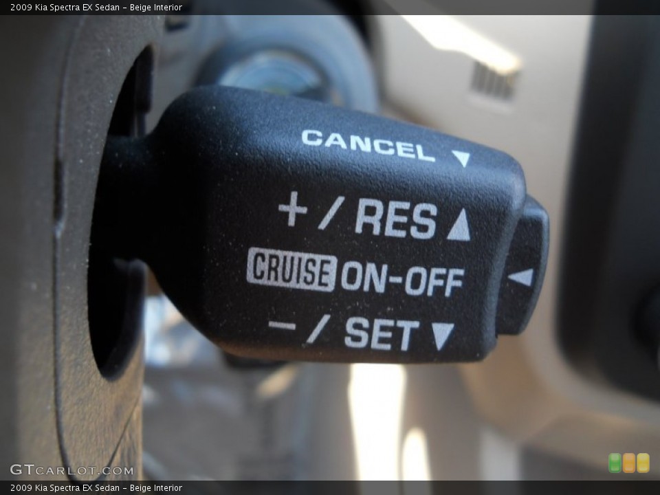 Beige Interior Controls for the 2009 Kia Spectra EX Sedan #65790713