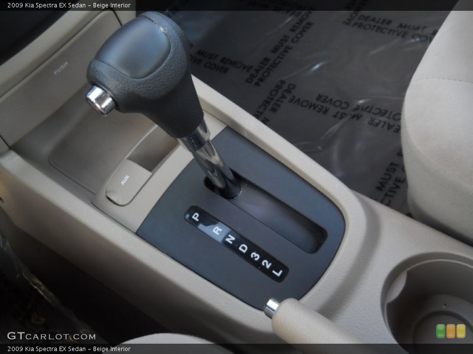 Beige Interior Transmission for the 2009 Kia Spectra EX Sedan #65790725