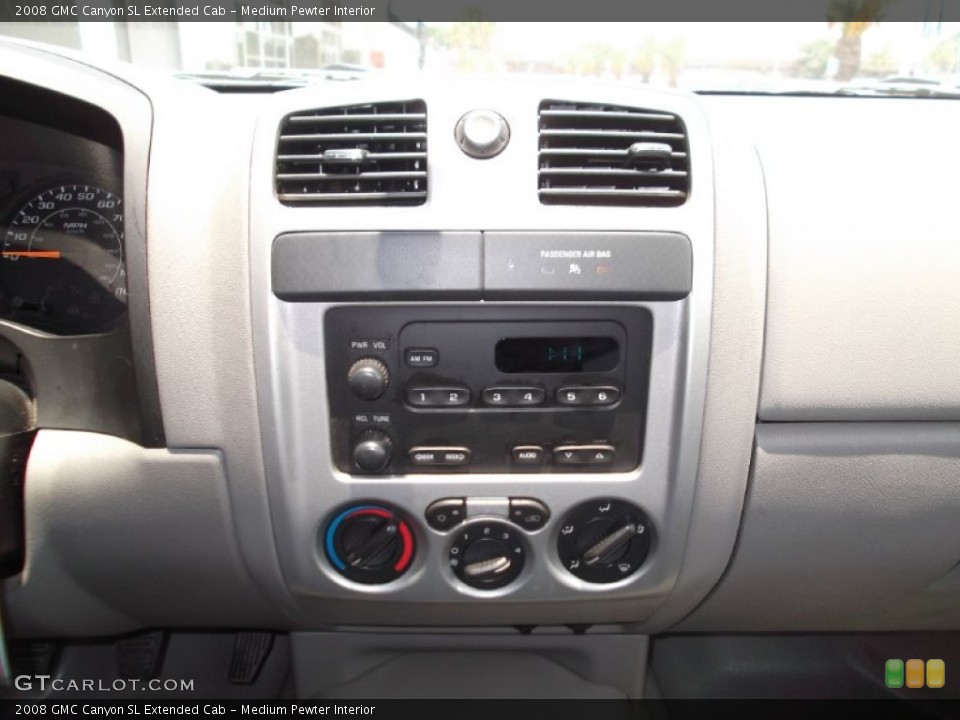 Medium Pewter Interior Controls for the 2008 GMC Canyon SL Extended Cab #65792835