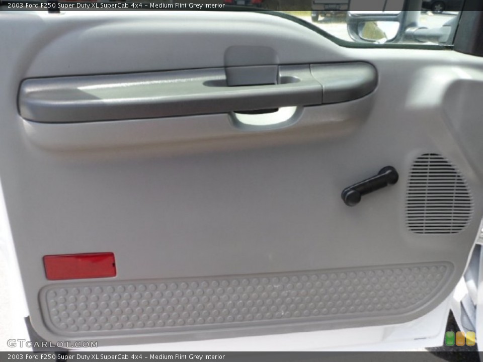 Medium Flint Grey Interior Door Panel for the 2003 Ford F250 Super Duty XL SuperCab 4x4 #65793872