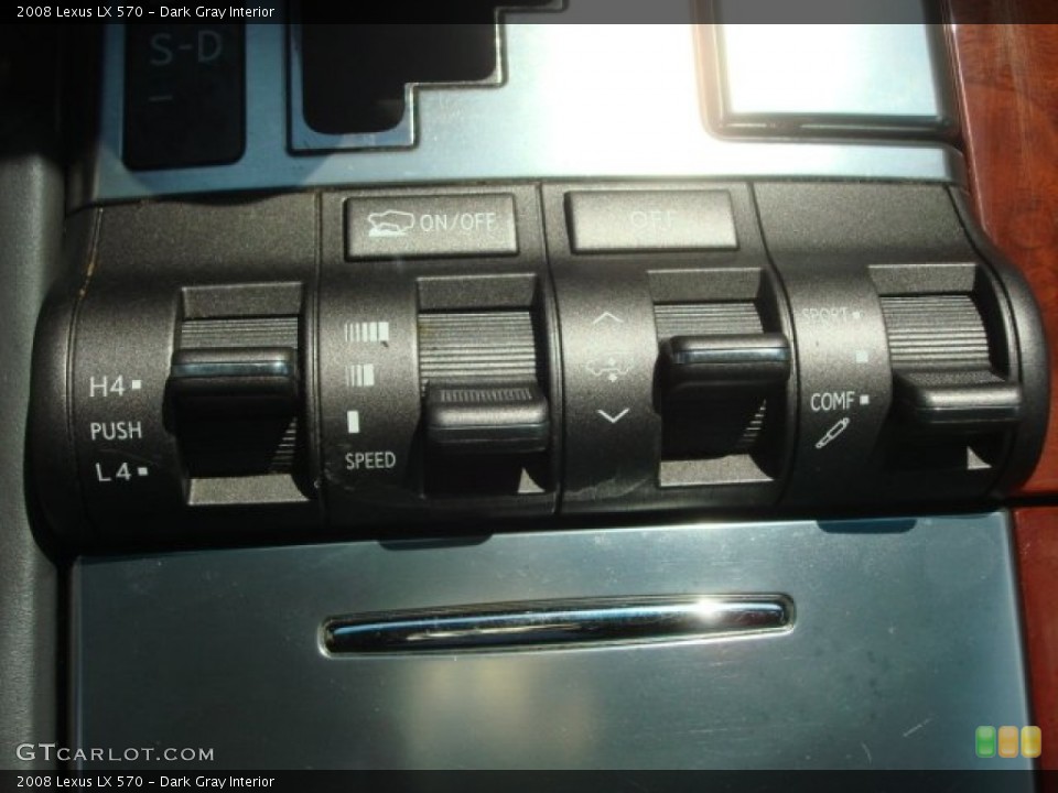 Dark Gray Interior Controls for the 2008 Lexus LX 570 #65794517