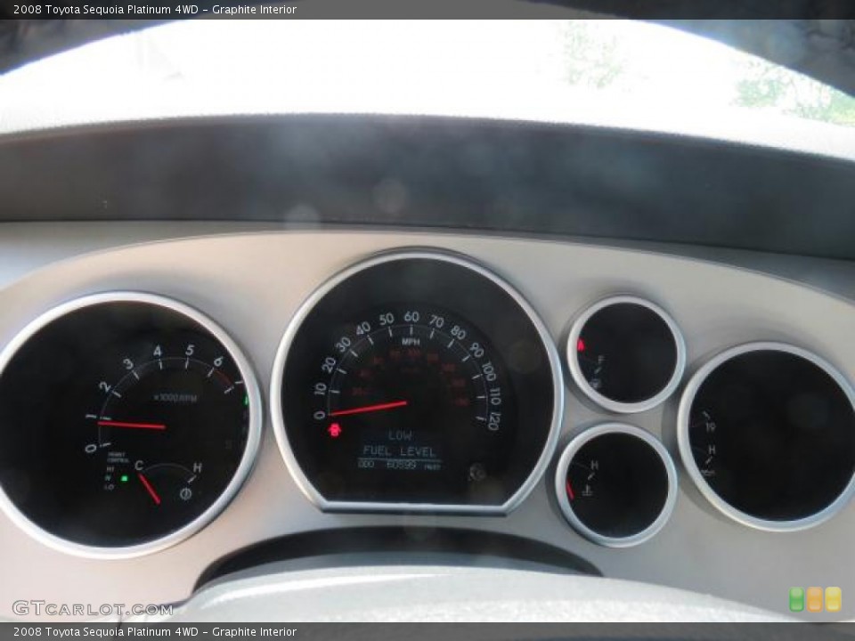 Graphite Interior Gauges for the 2008 Toyota Sequoia Platinum 4WD #65796506