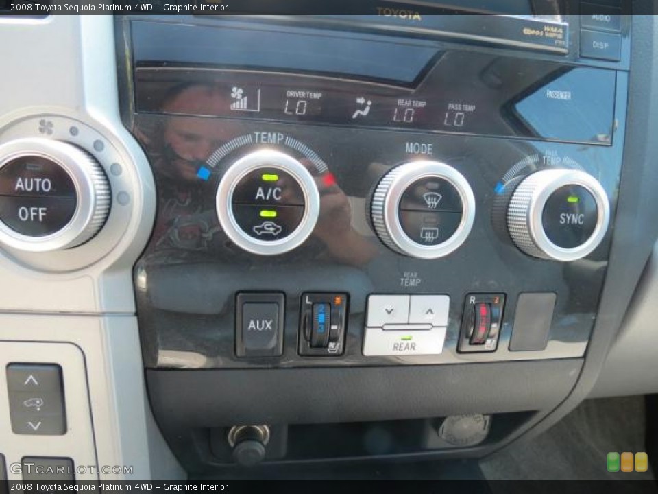 Graphite Interior Controls for the 2008 Toyota Sequoia Platinum 4WD #65796521