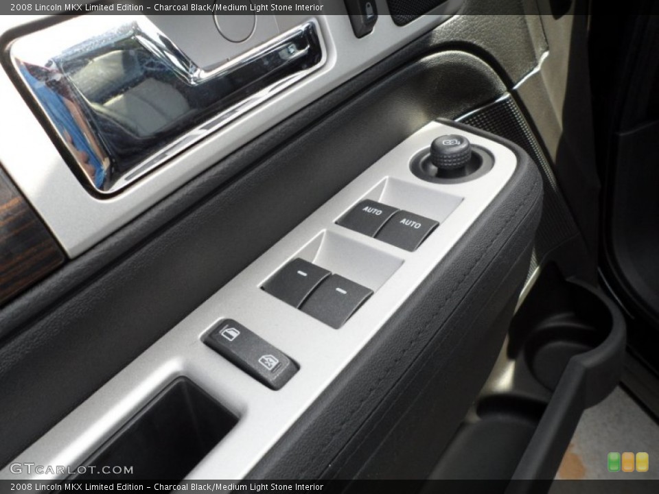 Charcoal Black/Medium Light Stone Interior Controls for the 2008 Lincoln MKX Limited Edition #65797009