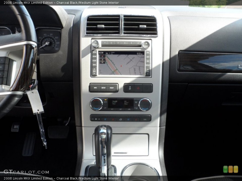 Charcoal Black/Medium Light Stone Interior Controls for the 2008 Lincoln MKX Limited Edition #65797043
