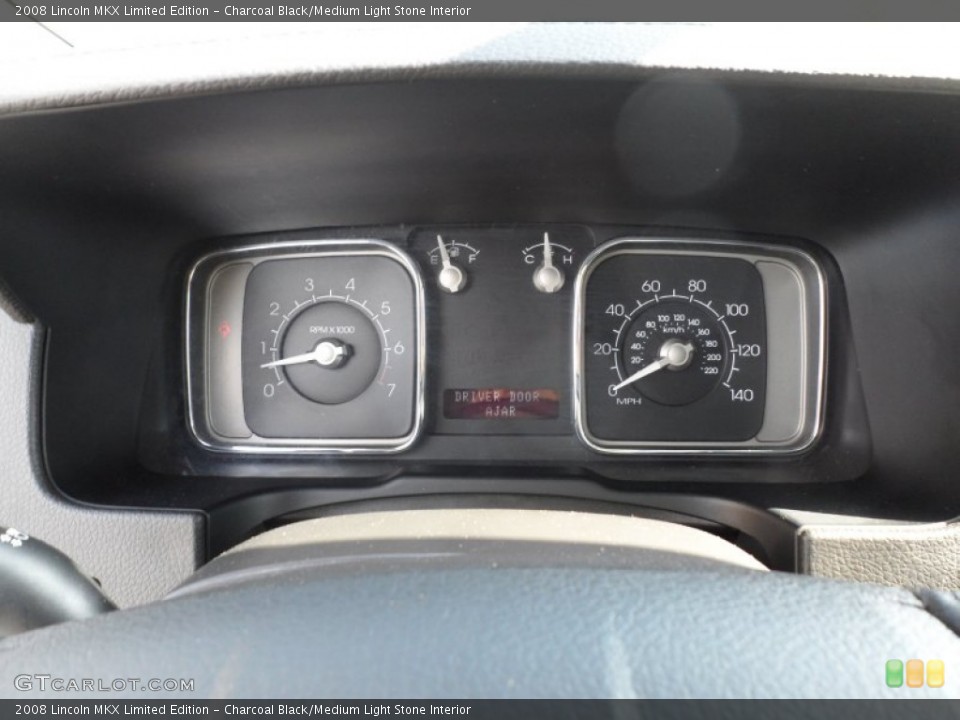 Charcoal Black/Medium Light Stone Interior Gauges for the 2008 Lincoln MKX Limited Edition #65797088