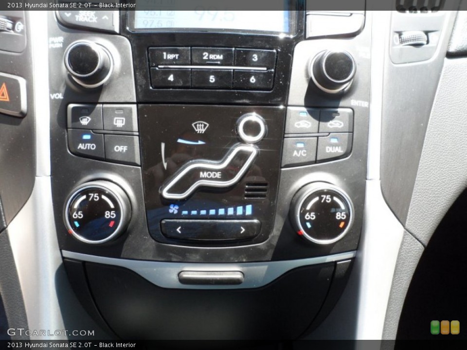 Black Interior Controls for the 2013 Hyundai Sonata SE 2.0T #65799584