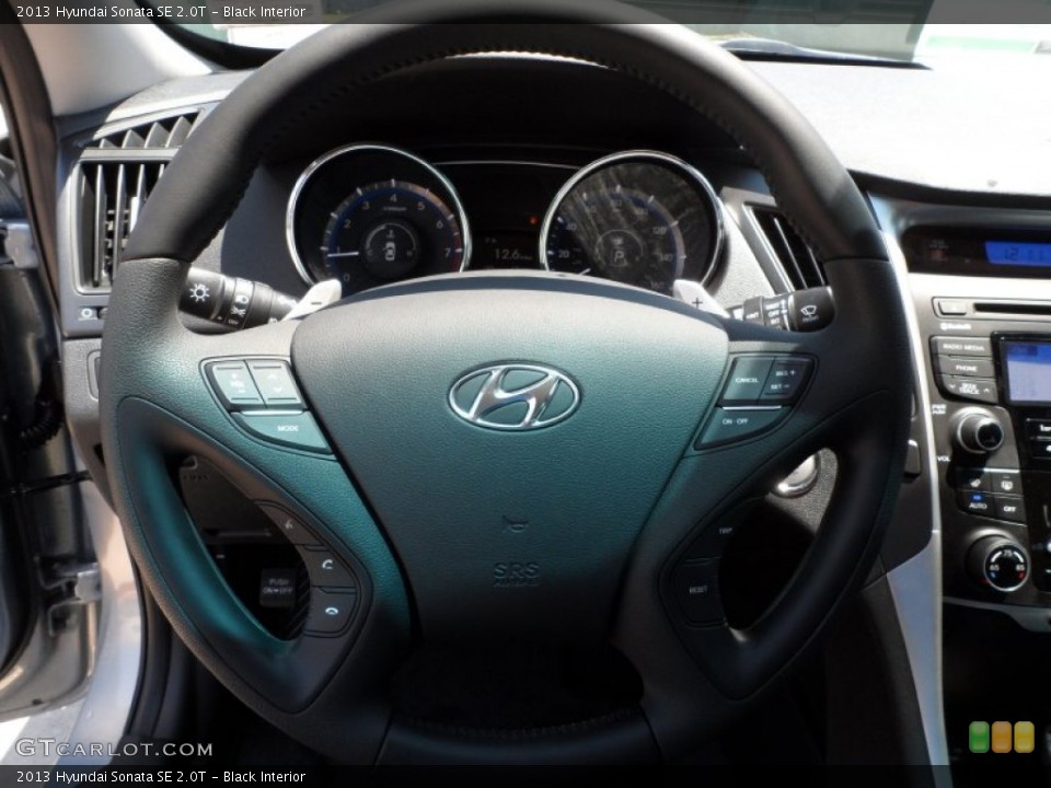 Black Interior Steering Wheel for the 2013 Hyundai Sonata SE 2.0T #65799602