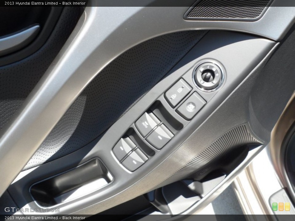 Black Interior Controls for the 2013 Hyundai Elantra Limited #65800472