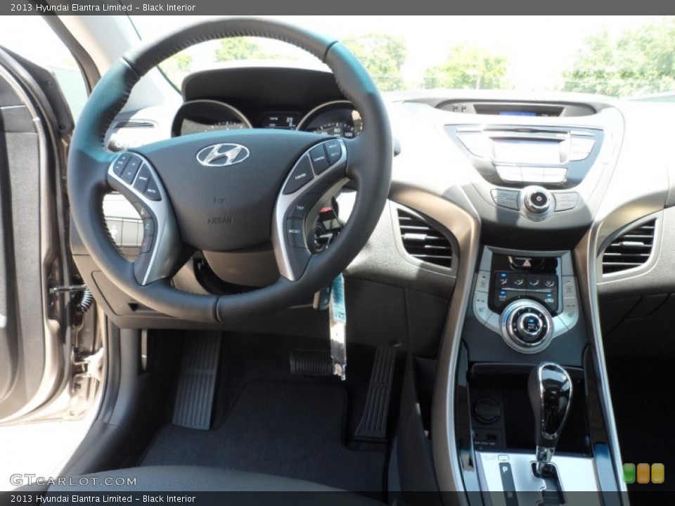 Black Interior Dashboard for the 2013 Hyundai Elantra Limited #65800495